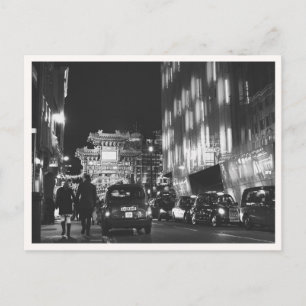 London China Town Gate Night Photo Greeting Postcard