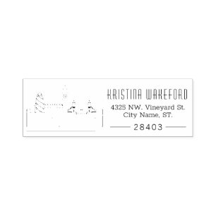London City Custom Address Self-inking Stamp