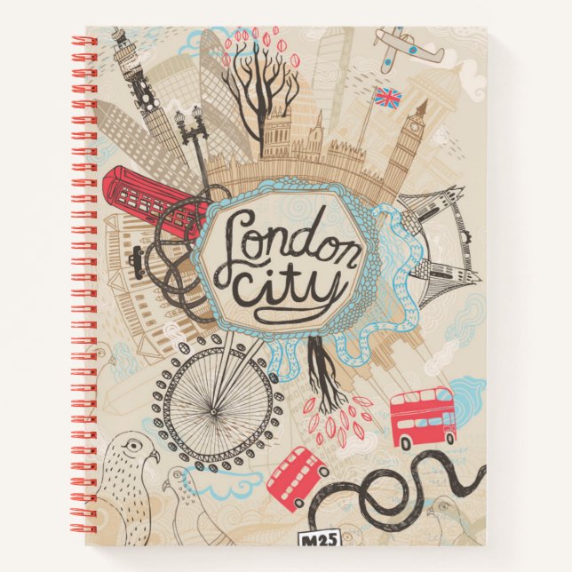 London City Doodle Art Notebook (Front)