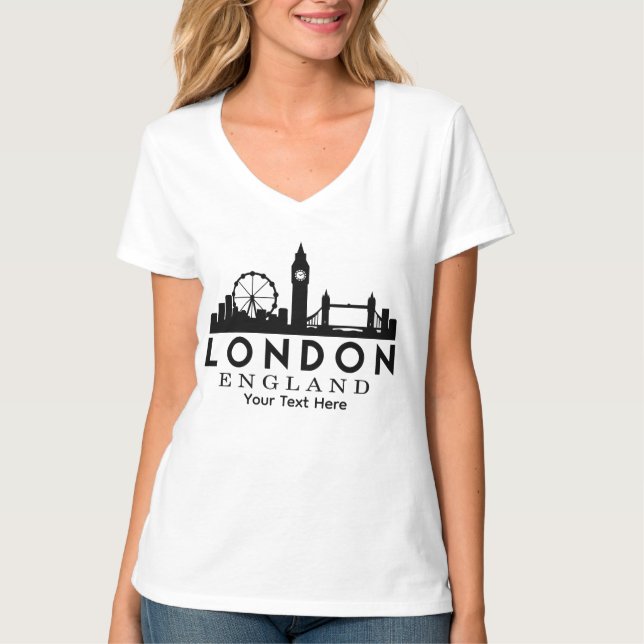 London City Landmark Travel Design T-Shirt (Front)