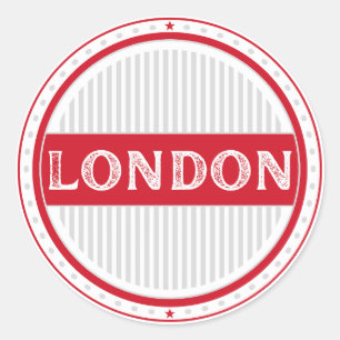 London City Pride Emblem – English Identity Classic Round Sticker