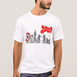 London City Skyline T-Shirt Trendy UK Streetwear