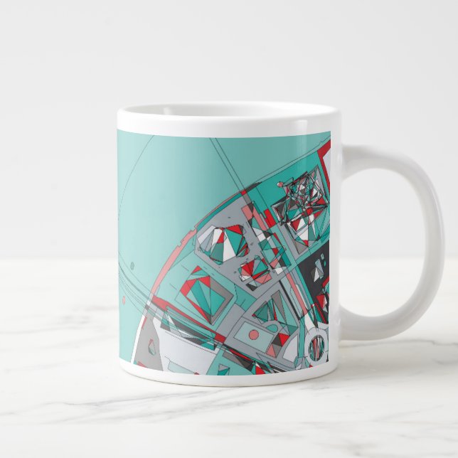 London City Structure Map Large Coffee Mug (Right)