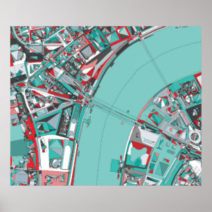 London City Structure Map Poster