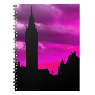 London City Sunset Spiral Notebook
