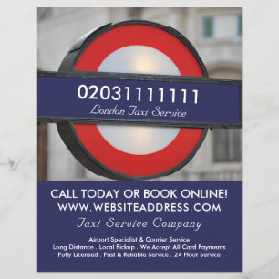 London City Taxi Sign & Price List Flyer