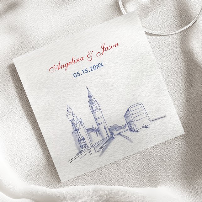 London City Wedding Napkin (Creator Uploaded)