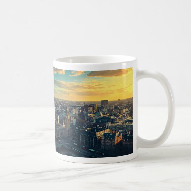 London Cityscape with Sunset Coffee Mug (Right)