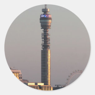 London Classic Round Sticker