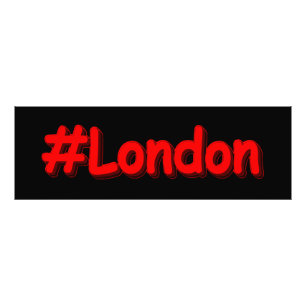 "#London" Cute Design. Buy Now Photo Print