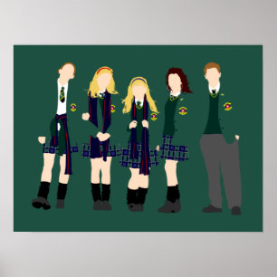 London Derry School Girls minamilist art Poster