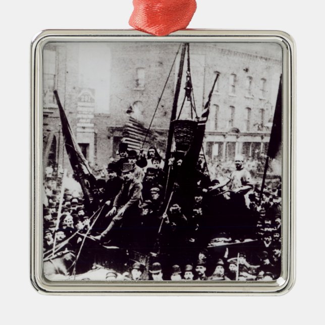 London Dock Strike, 1889 2 Metal Tree Decoration (Front)