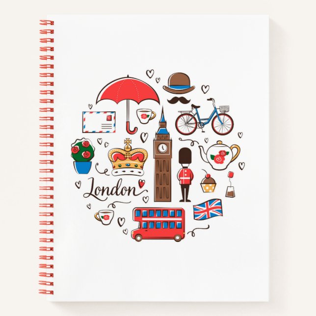 London Doodles Notebook (Front)