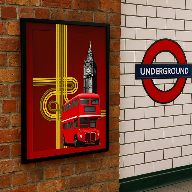 London Double Decker Bus Poster (Creator Uploaded)