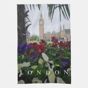 London Elizabeth Tower view tea towel