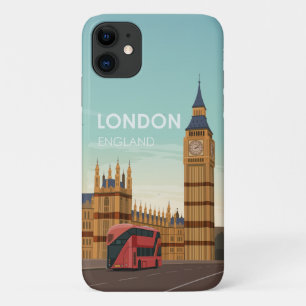 London England Big Ben Vintage Travel Case-Mate iP iPhone Case