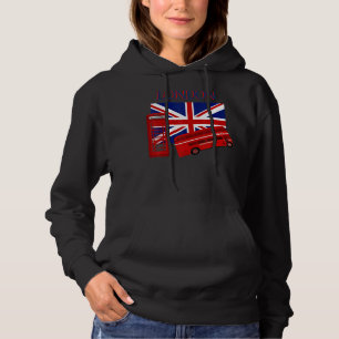 London England British Union Jack Flag For Women M Hoodie