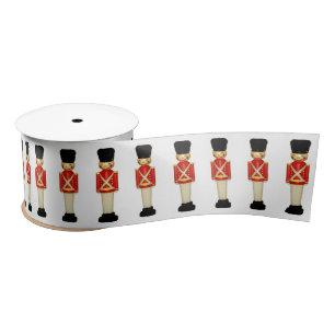London England Christmas Satin Ribbon