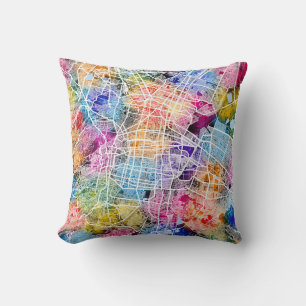 London England City Map Cushion