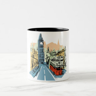 London England city scape coffee mug