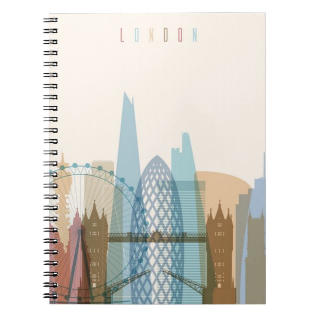 London, England | City Skyline Spiral Notebook (Front)