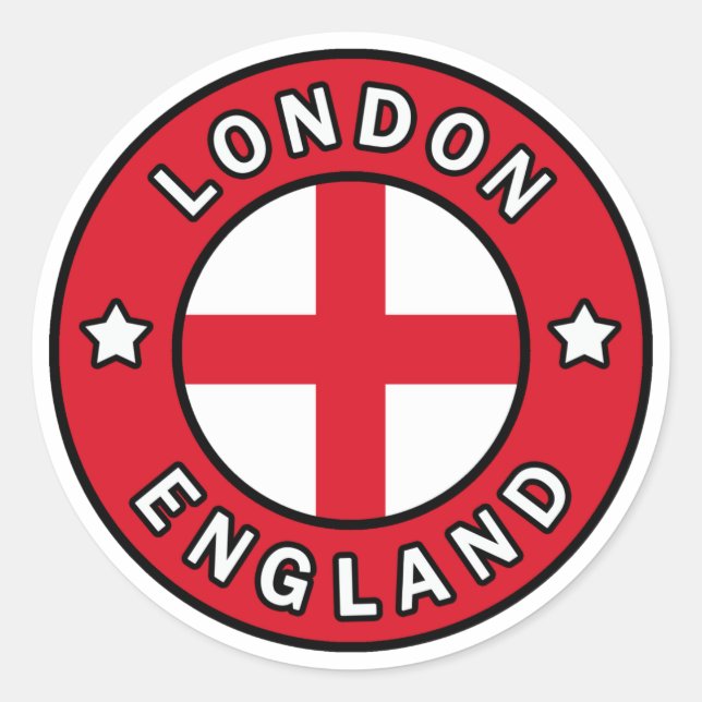 London England Classic Round Sticker (Front)
