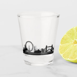 London England famous cities skyline Shot Glass