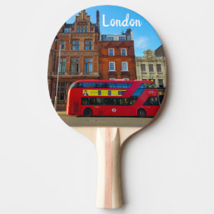 London England Great Britain Architecture Bus Ping Pong Paddle