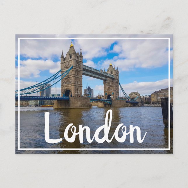 London England Great Britain Tower Bridge Postcard (Front)