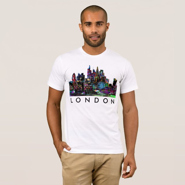 London, England in graffiti T-Shirt (Front Full)