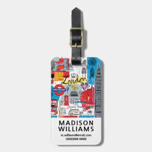 London, England Luggage Tag