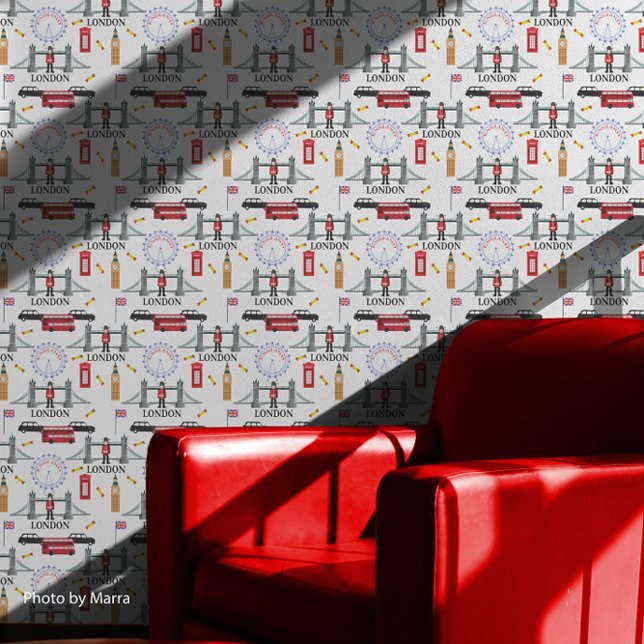 London England Queens Guard English Pattern Wallpaper (London England Queens Guard English Pattern Wallpaper)