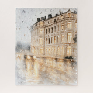 London, England Rainy Day Jigsaw Puzzle
