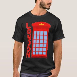 London England Red Telephone Box T-Shirt