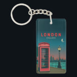 London England Retro Travel Art Vintage Key Ring<br><div class="desc">London vector art design. London,  the capital of England and the United Kingdom,  is a 21st-century city with history stretching back to Roman times.</div>