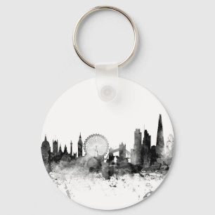 London England Skyline Key Ring