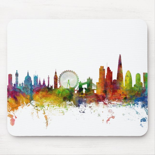 London England Skyline Mouse Pad (Front)