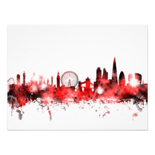 London England Skyline Photo Print