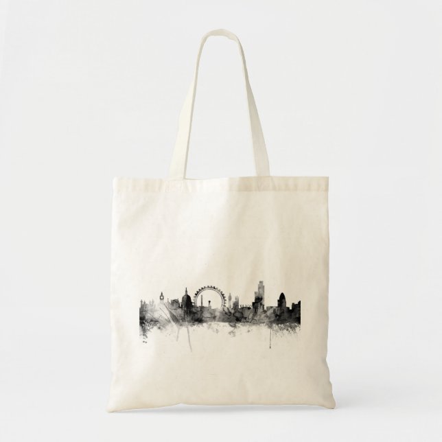 London England Skyline Tote Bag (Front)