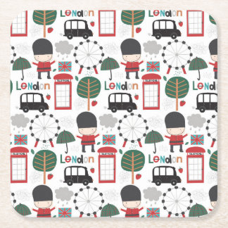 London England themed coasters