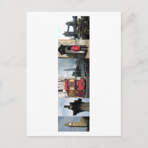 London England tourist sights Postcard