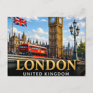 📍 London England Travel Keepsake City Travelers Postcard