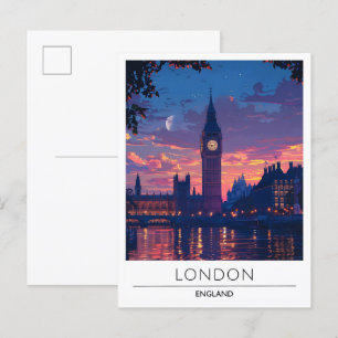London England Travel Postcard