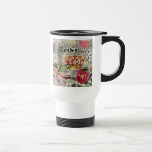 London England Travel Vintage Europe Art Mug