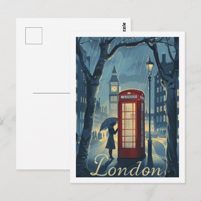 London England UK Vintage Famous Travel Place Postcard (Front/Back)