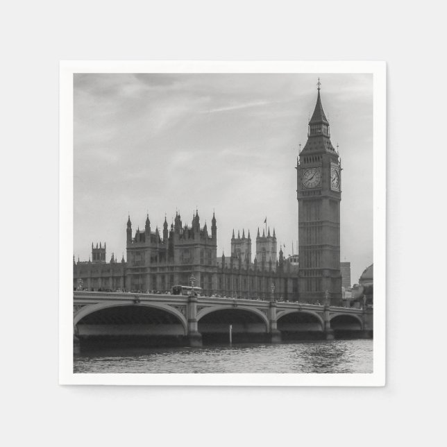 London England United Kingdom Parliament UK Napkin (Front)