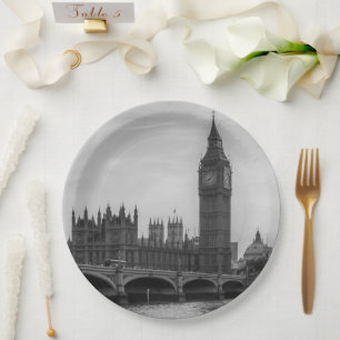 London England United Kingdom Parliament UK Paper Plate