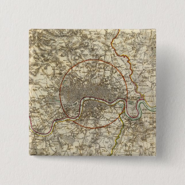 London environments 15 cm square badge (Front)