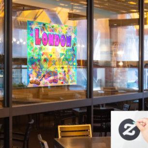 London Epoch Hour Window Cling