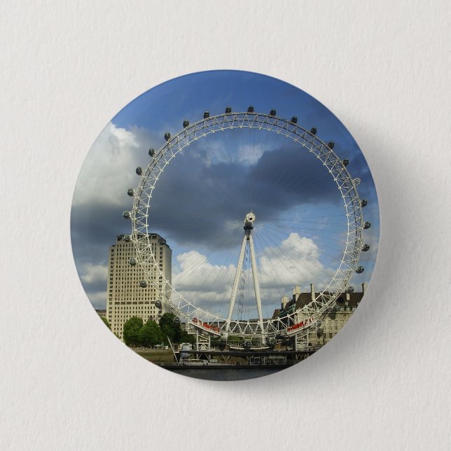 London Eye 6 Cm Round Badge (Front)